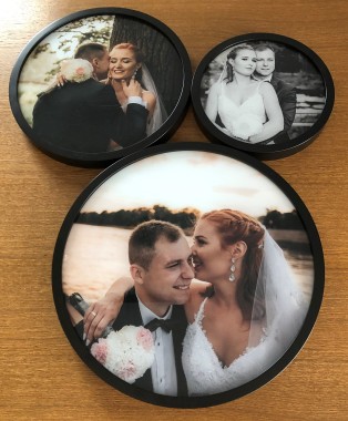 Szklany obraz ze zdjęciem